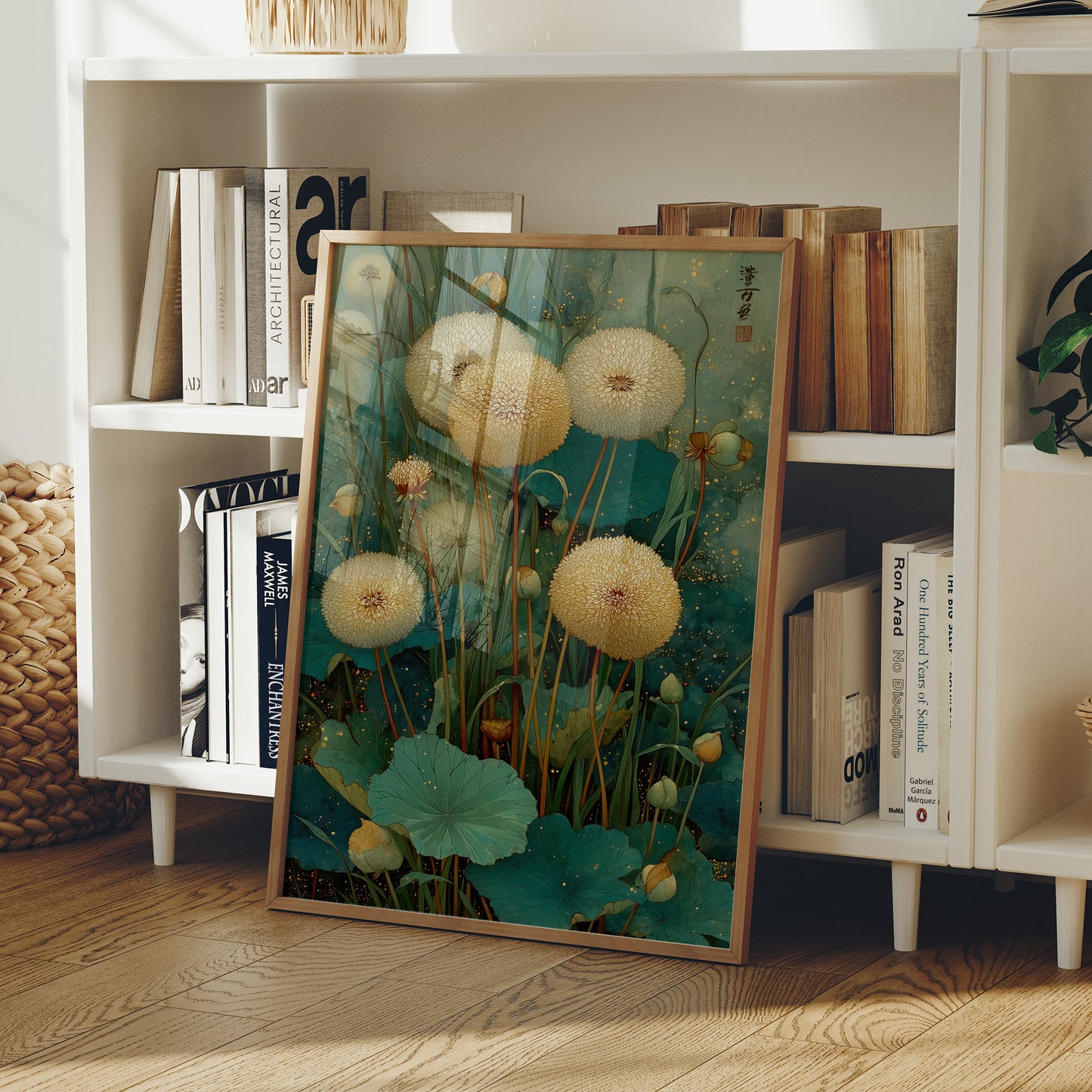 Dandelions Dance In Jade Waters