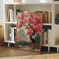 Cherry Blossoms Dance Above Mountains
