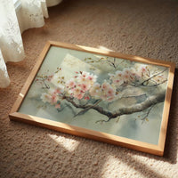 Cherry Blossoms Paint Morning Peace