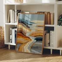 Desert Rivers Carve Golden Paths