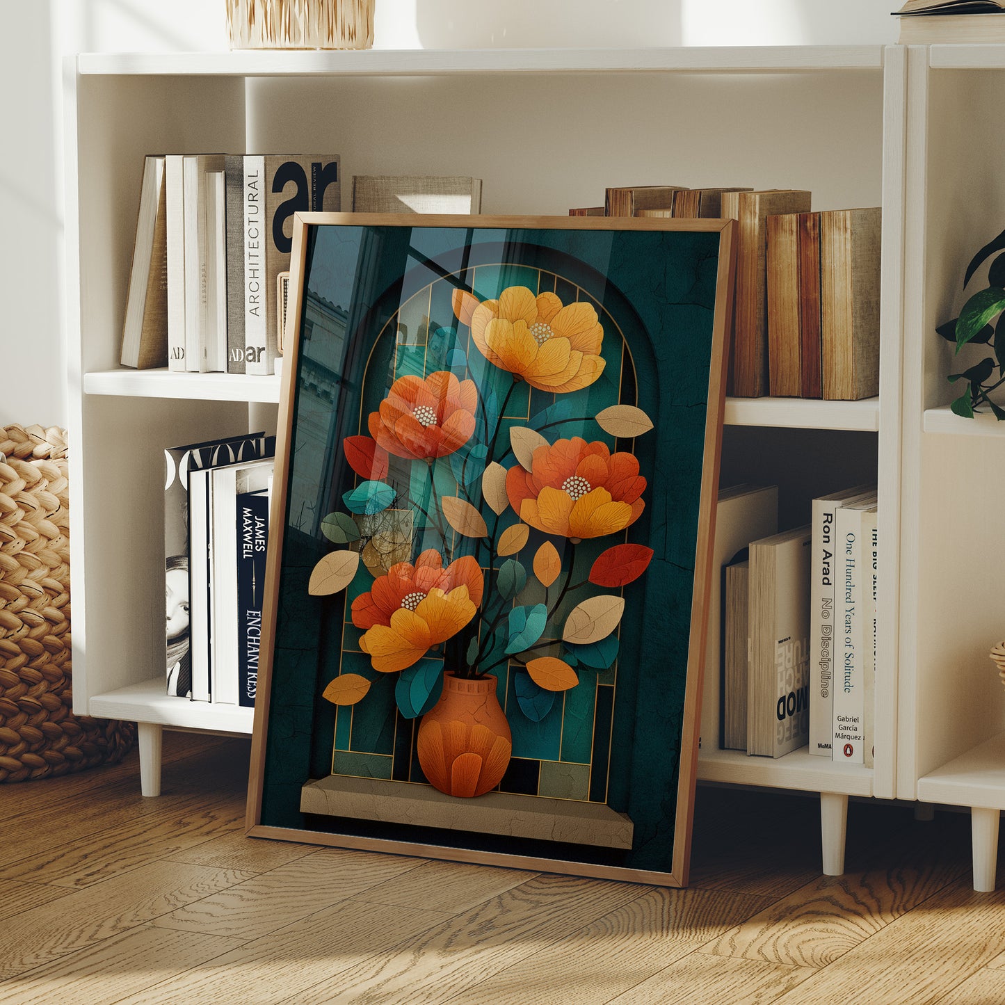 Golden Poppies In Midnight Alcove