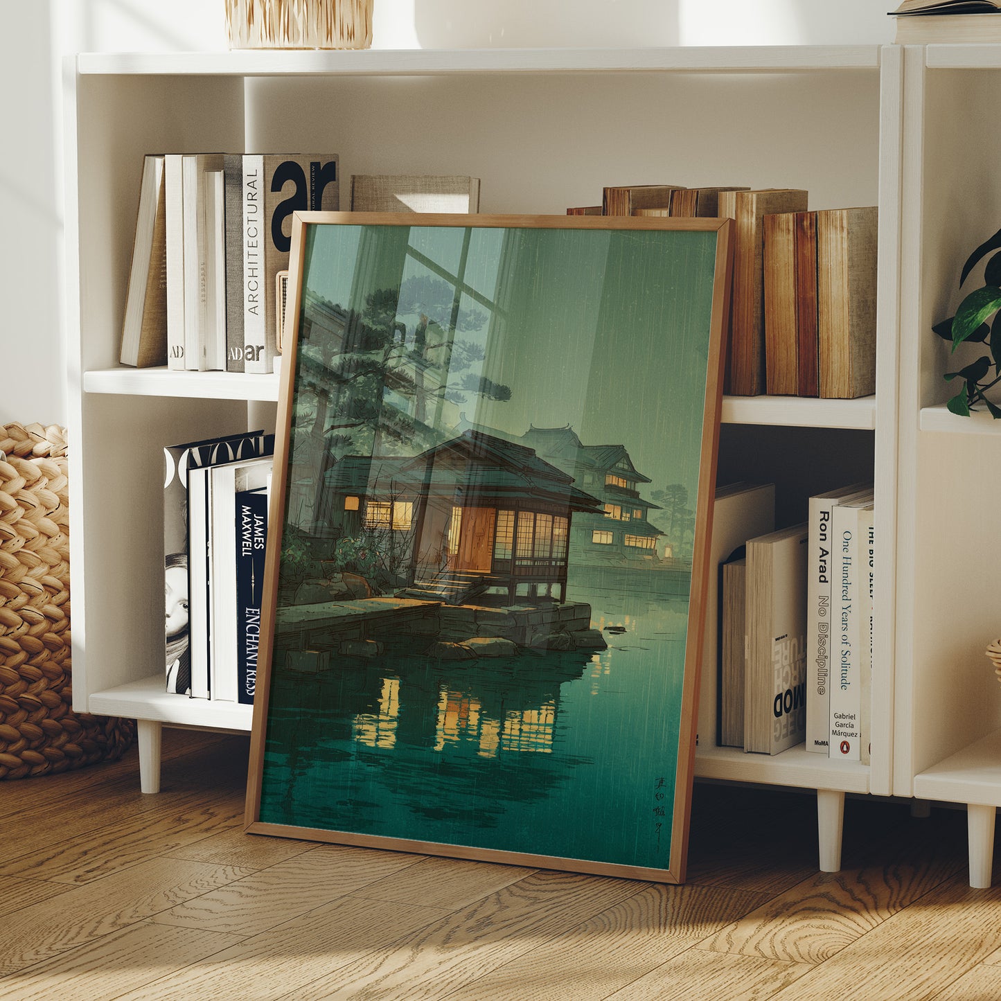 Lanterns Float On Emerald Waters