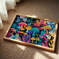 Midnight Garden's Neon Mushroom Ballet