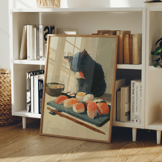 Black Cat's Sushi Adventure Begins