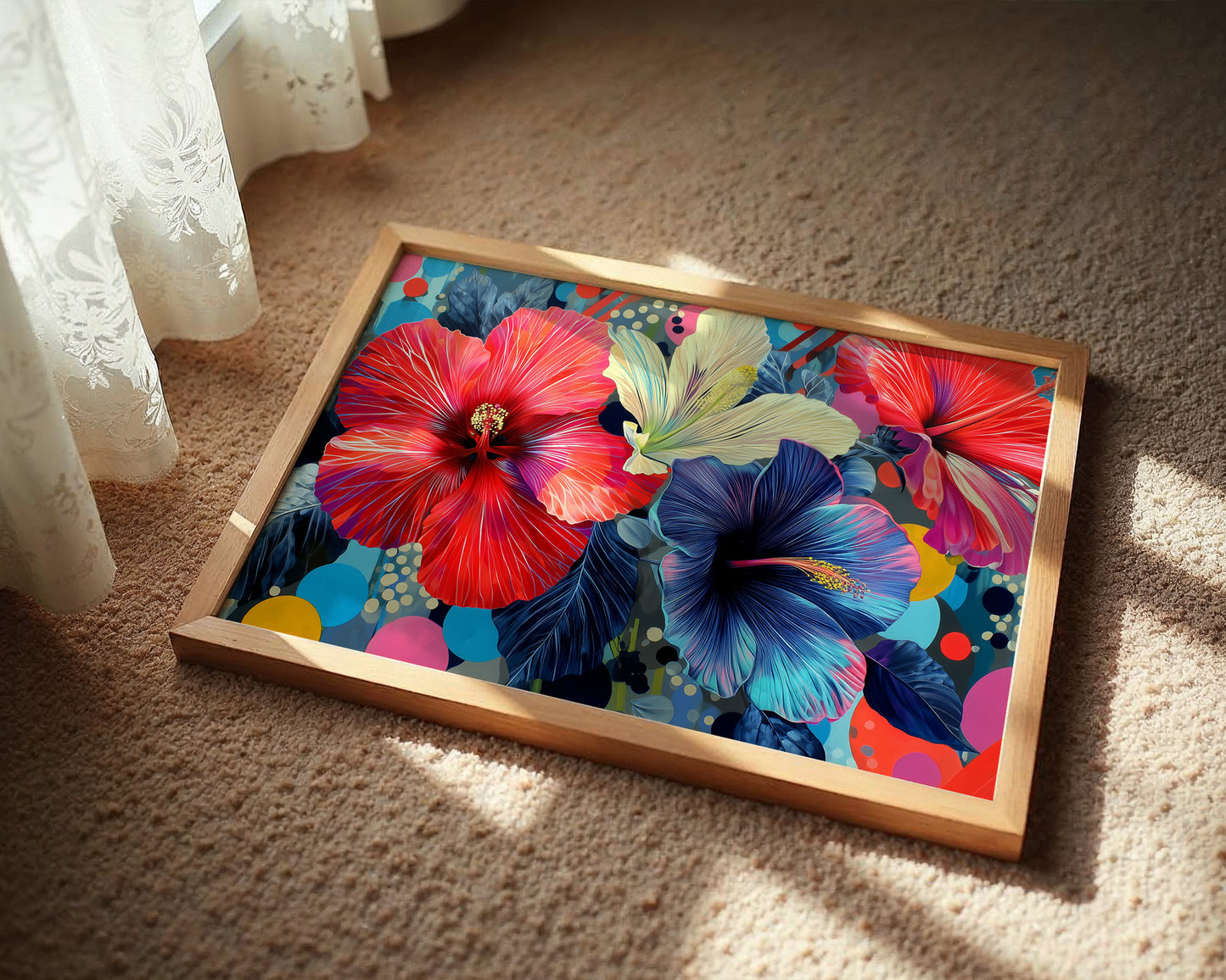 Tropical Blooms Catch Morning Light