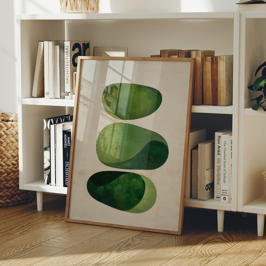 Green Stones Dance In Morning Light