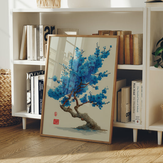 Azure Blossoms Above City Spirits