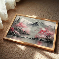 Cherry Blossoms Guard Mountain Temples