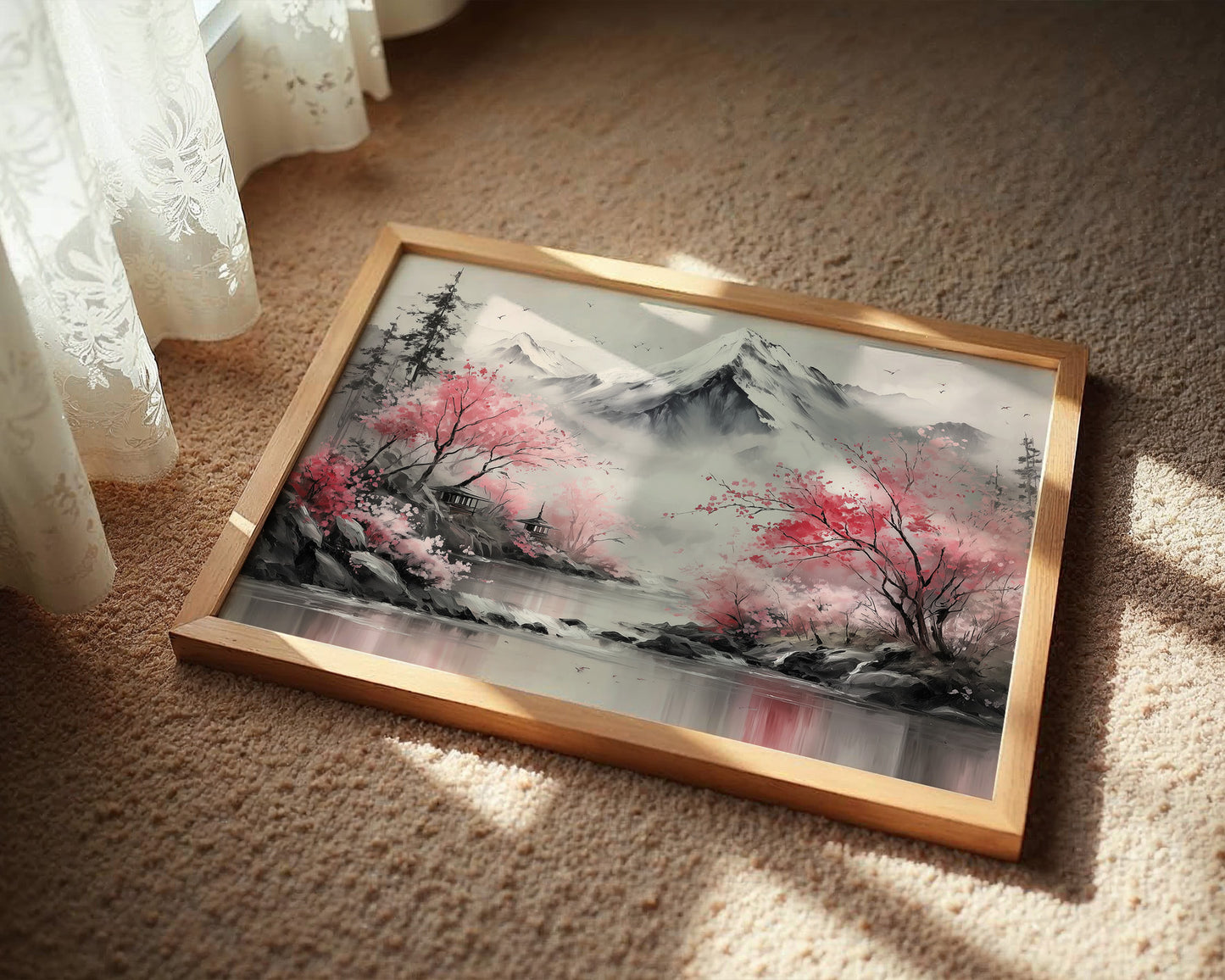 Cherry Blossoms Guard Mountain Temples