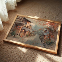 Autumn Maple Graces Ancient Streets