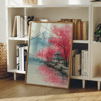 Pink Cherry Blossoms Dance Near Fuji