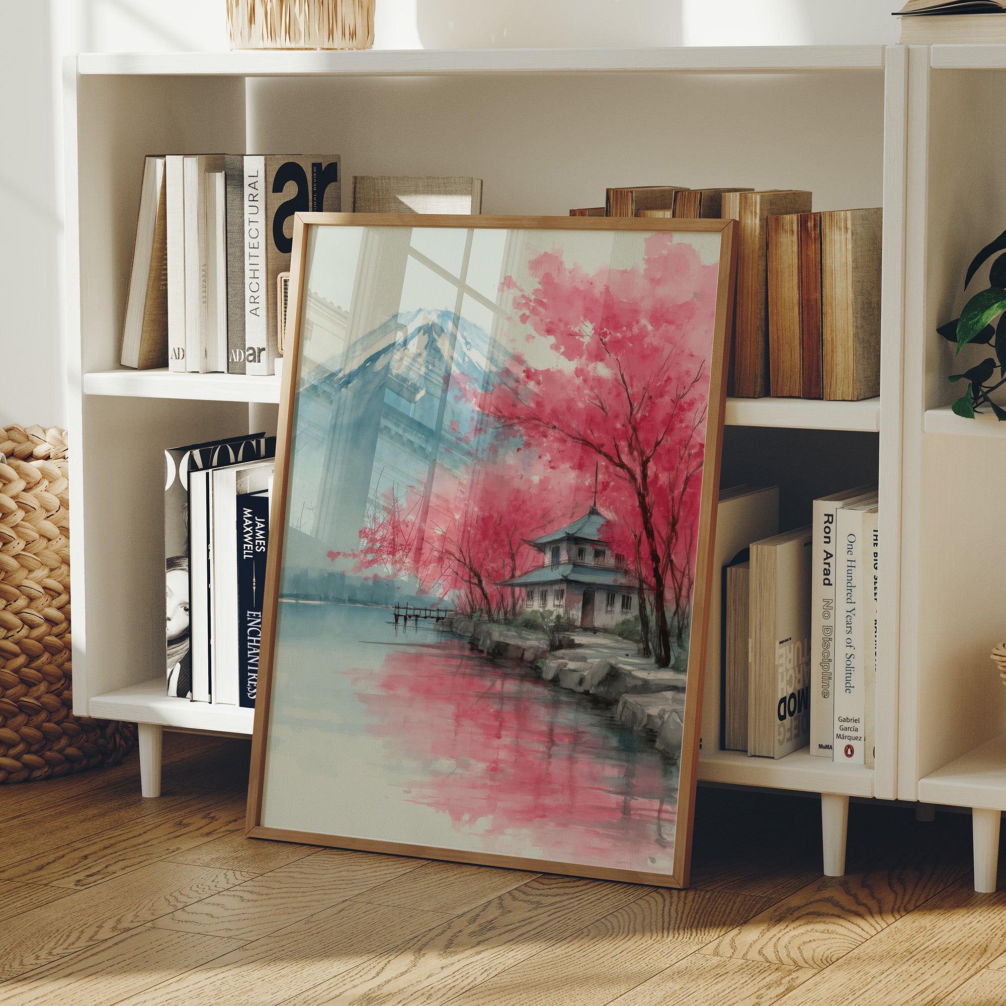Pink Cherry Blossoms Dance Near Fuji