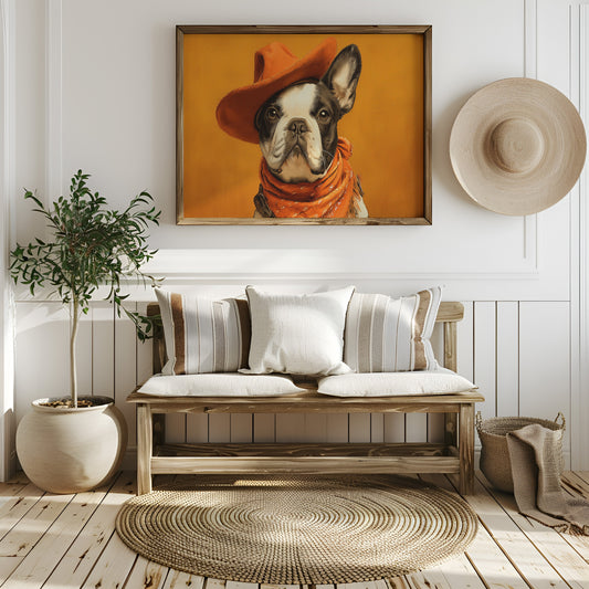 Sunset Pup Rides The Range