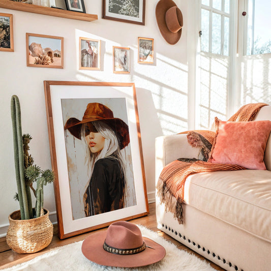Rust And Platinum Desert Muse