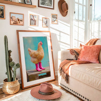 Farmyard Fashionista Struts Pink Boots