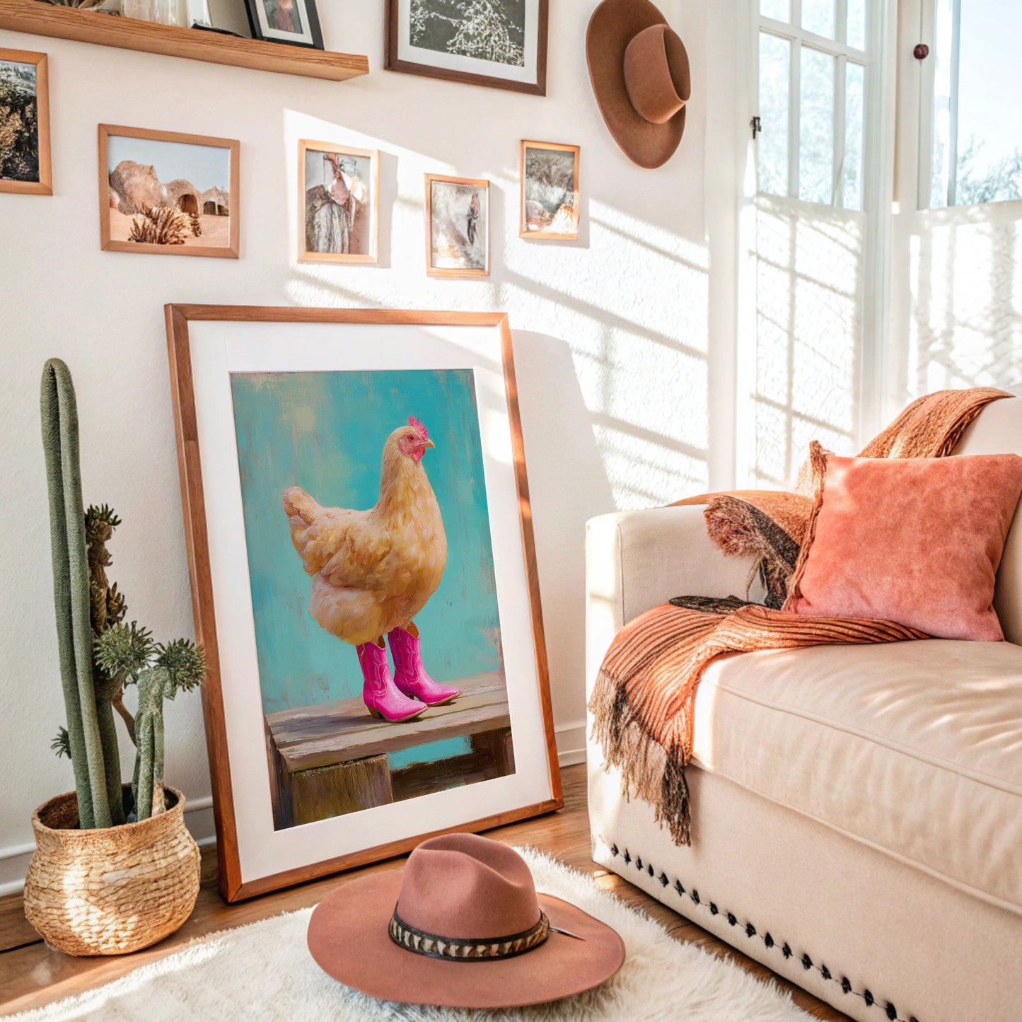 Farmyard Fashionista Struts Pink Boots