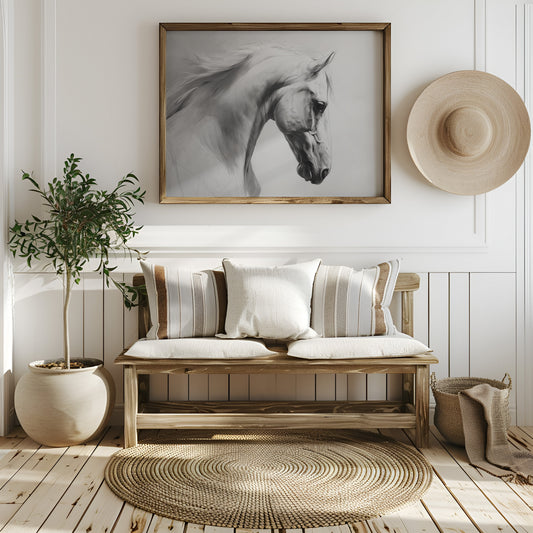 Silent Strength In Charcoal Tones