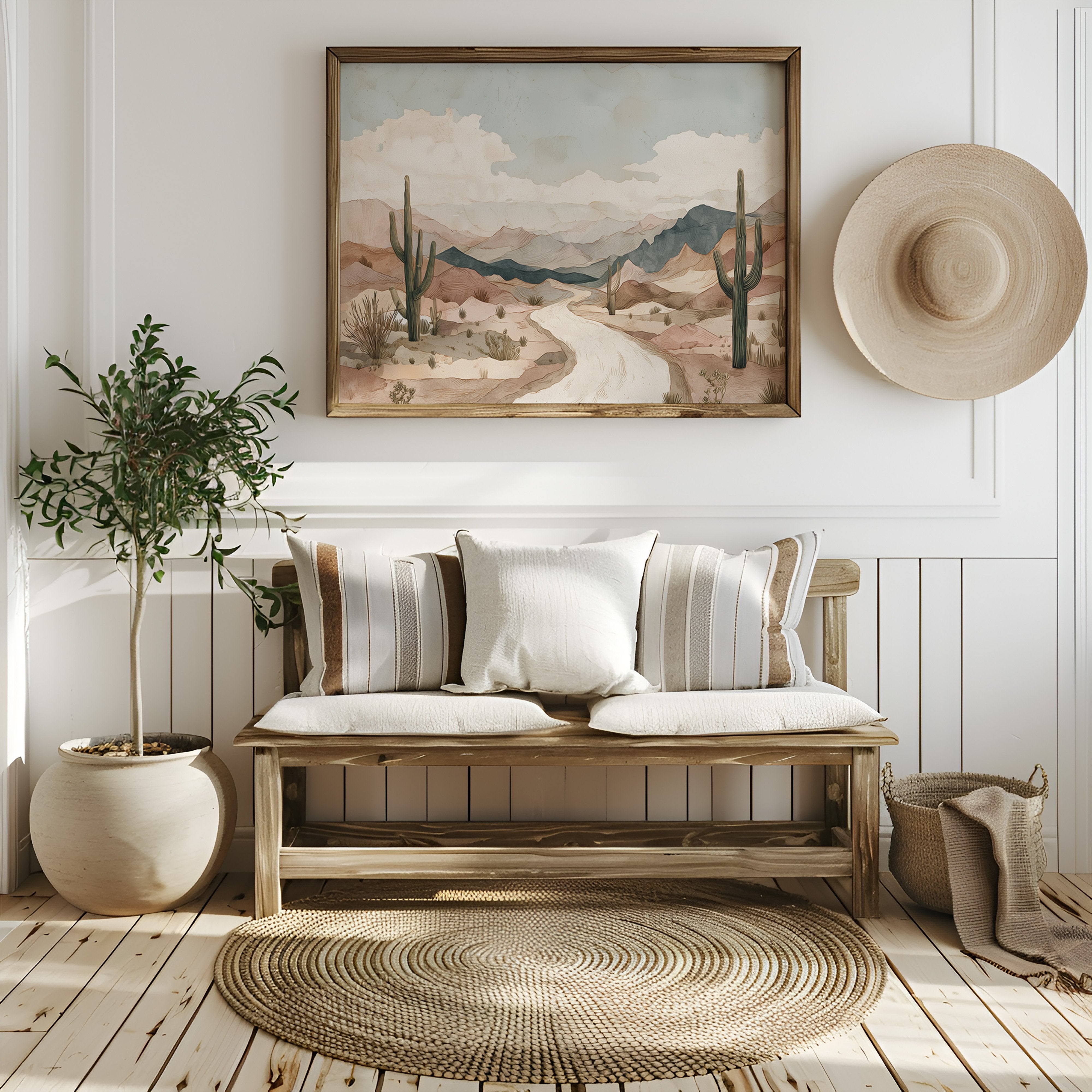 Winding Path Through Painted Hills