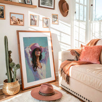 Lavender Brim Under Turquoise Skies