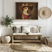 Loyal Companion In Western Attire