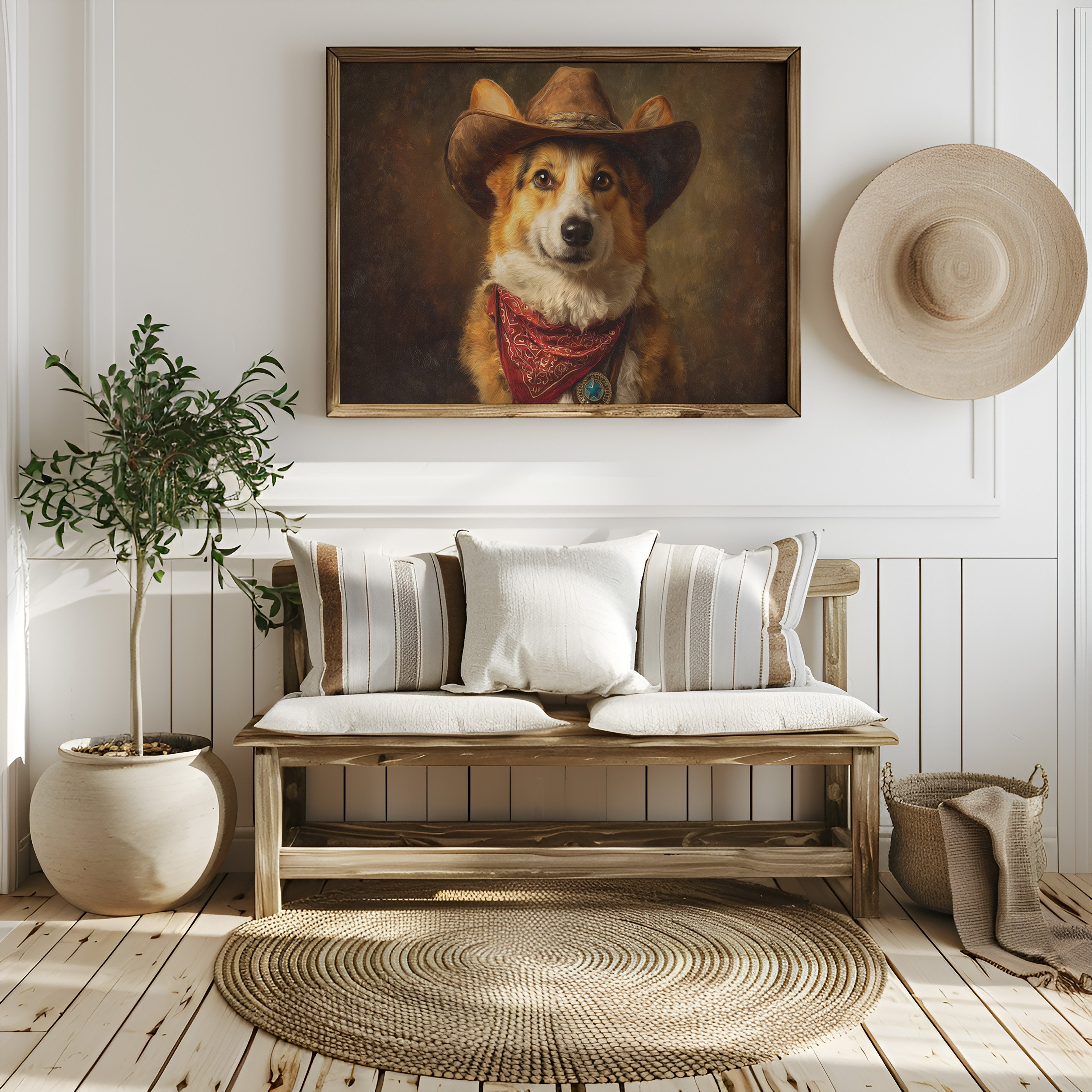 Loyal Companion In Western Attire