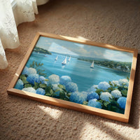 Hydrangeas Dance Along Harbor Shores
