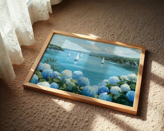 Hydrangeas Dance Along Harbor Shores