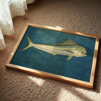 Mahi Drifts Through Teal Depths