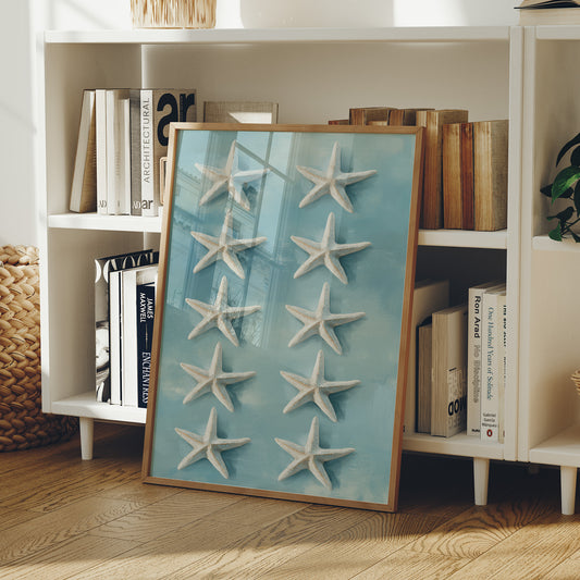 Sea Stars Float On Aqua Tide