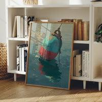 Coastal Buoy Dances With Tide