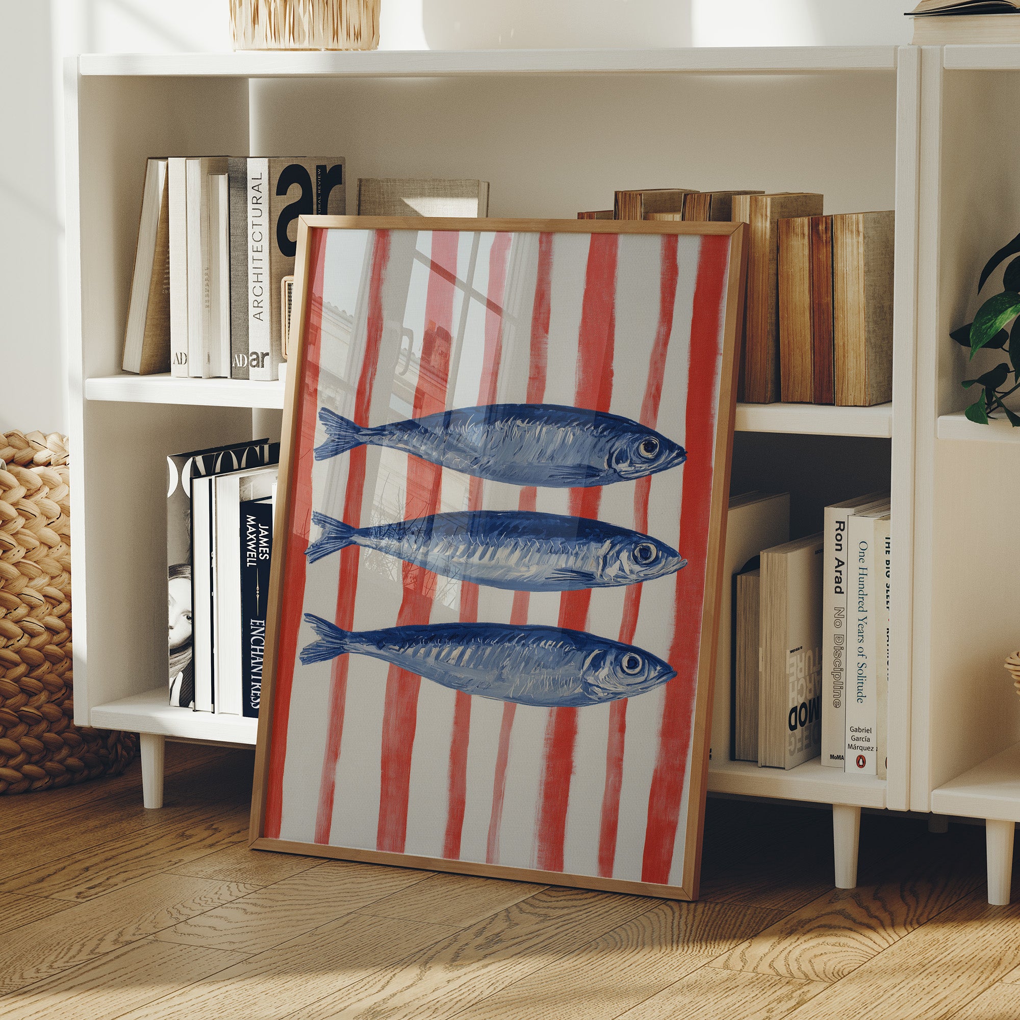 Coastal Blues Meet Striped Shores