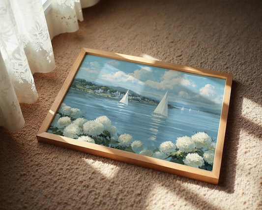 Hydrangeas Bloom By Sailing Waters