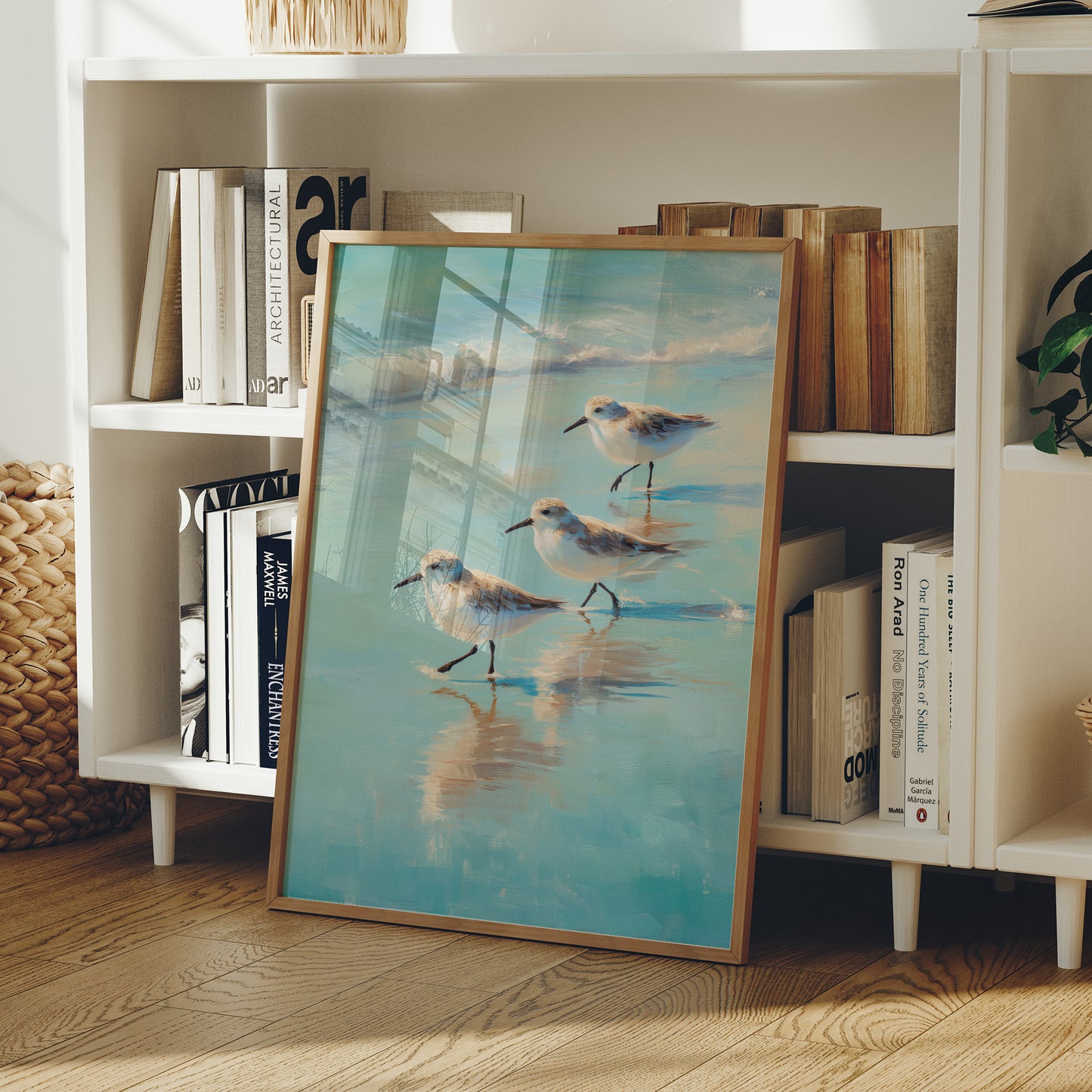 Shoreline Trio At Morning Tide