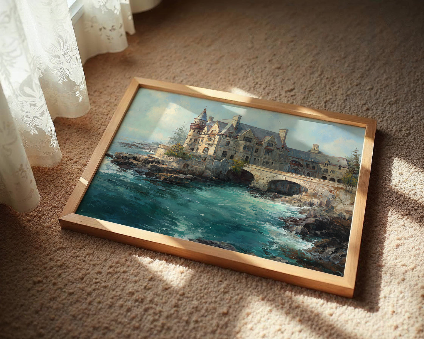 Coastal Manor Meets Turquoise Tide