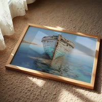 Weathered Vessel Rests In Stillness