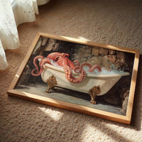 Crimson Tentacles In Vintage Bath