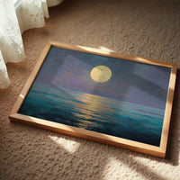 Full Moon Paints Ocean Gold