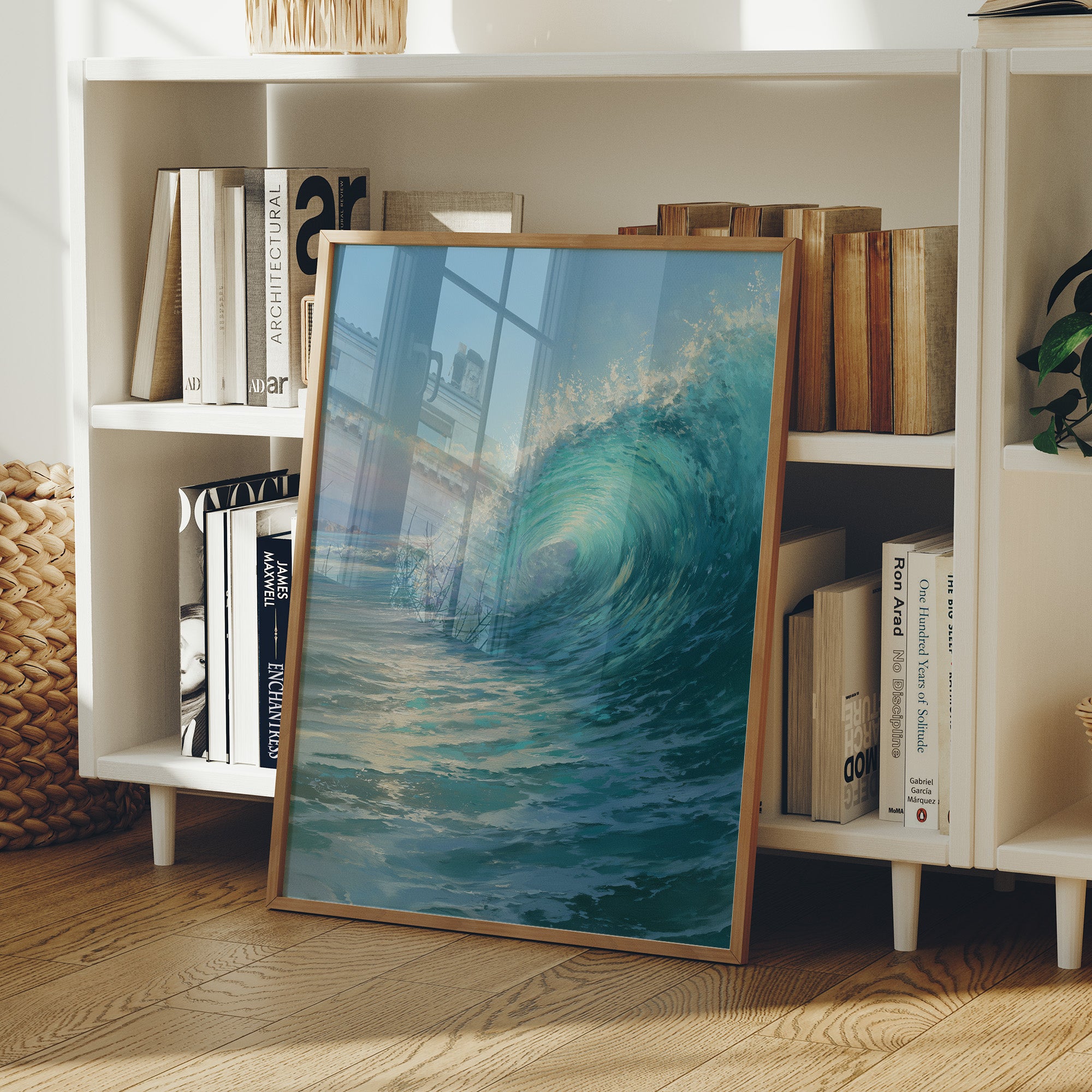 Coastal Memories Rest Against Leather