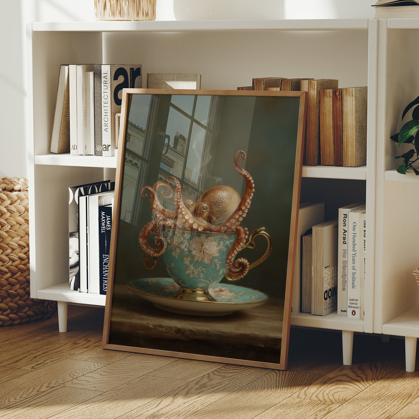 Tentacles Curl Through Teacup Surrealism