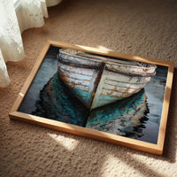 Weathered Hull Rests In Stillness