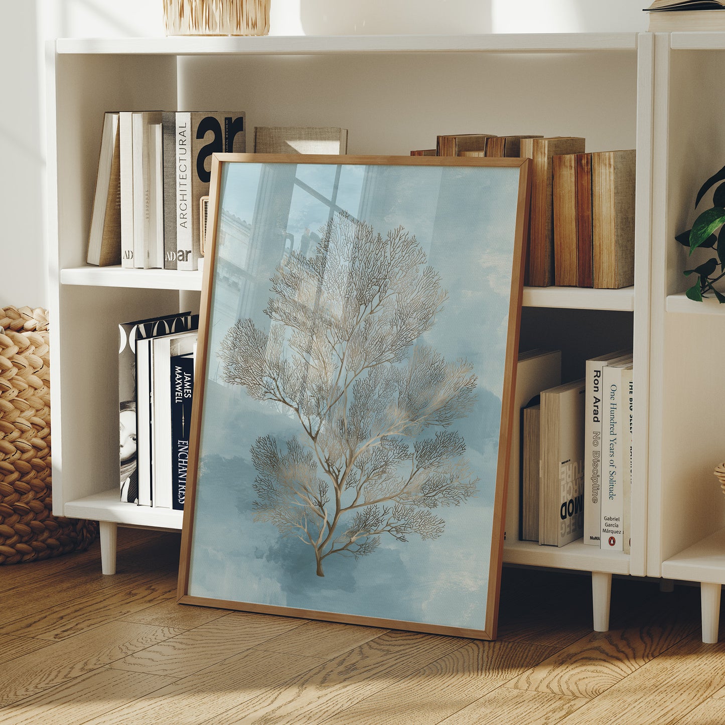 Coral Branches On Azure Tides