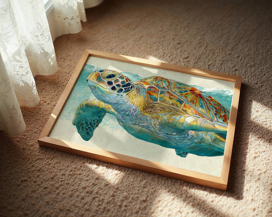 Ancient Voyager In Turquoise Depths