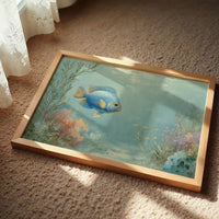 Blue Dancer In Coral Symphony