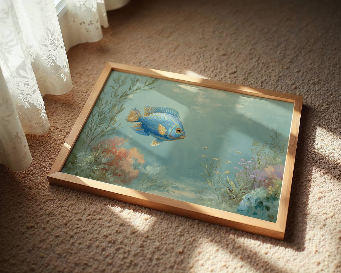 Blue Dancer In Coral Symphony