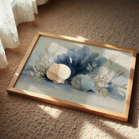 Seashells Dance In Coastal Blue