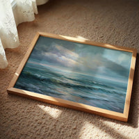 Ocean Breaths Between Storm Clouds