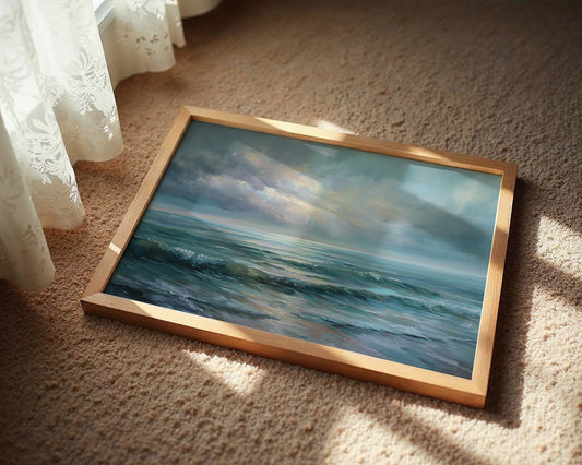 Ocean Breaths Between Storm Clouds