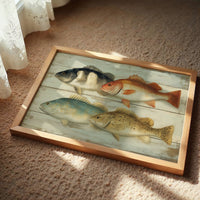 Coastal Catch On Weathered Boards