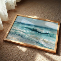 Teal Waves Beckon Morning Light