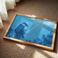 Ocean Explorer In Azure Depths